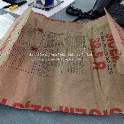 15kg 20kg 50kg Multiwall Kraft paper valve bag sack for cement