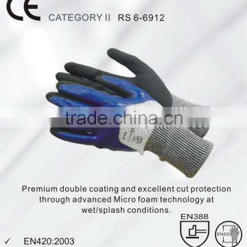 RS SAFETY Impact resistant glove at cut resistant level 5 and softtextile Working safety gloves
