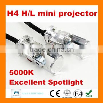 2015 new product 1.5 inch 5000k 12v H4 high low beam guangzhou car hid bi xenon mini projector lens
