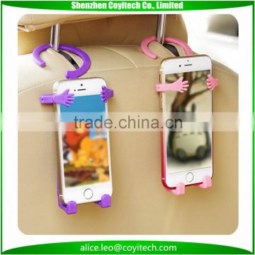 Human shape PVC mobile phone holder stand car stand creative phone grip bracket