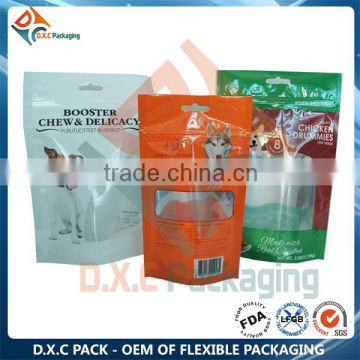 Euro Hole Clear Front Dog Food Resealable Bag