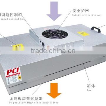 HEPA Air filter with Fan , FFU Fan filter unit manufacturer , air handling unit air filter