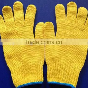 Polyester knitted glove,7 gauge