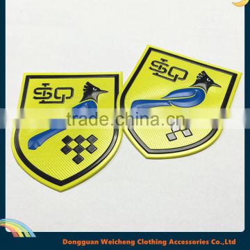 Custom Shaped 3D Embossed Silicone Soft PVC Patch