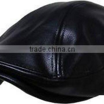 leather snapback hat/black hat and cap/black and white hats