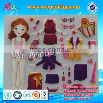 Factory wholesale 3D custom puffy stickers , pvc puffy stickers for kids
