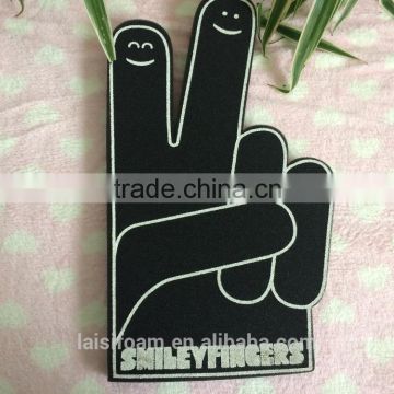 printed cheering finger foam palm foam hand for game cheering LS-F-006-A