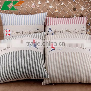 2015 Cotton and linen europeanism ocean series digital printing car hold pillow cushion for leaning on sofa sets