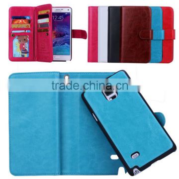 Belt Strap Wallet Card Slots Stand Leather Case for Galaxy Note 5 G9200/Note 4 3 2