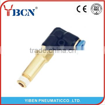 PLL extended male elbow fittings PU tube fitting L-extended two-way pipe fittings