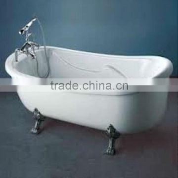 Portable cast-iron enamel bathtub