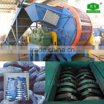 Fully automatic operation waste rubber tyre crusher