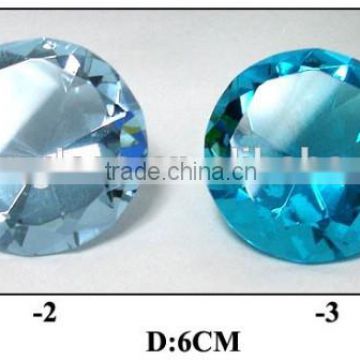 (05-5198)diamond shape glass decoration crystal craft