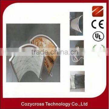 curved aluminum frame IR heating panel