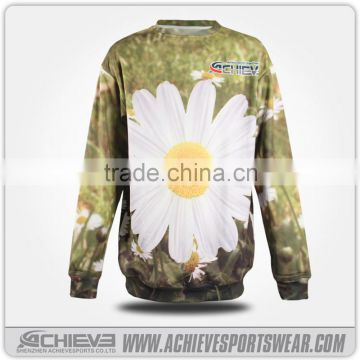 Most popular polyester women's tall custom 3d sublimation pullover sweater