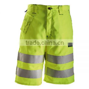 Electric Green Color Work Wear Shorts