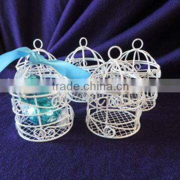 Mini Bird Cage Table Decoration Of White Mini Metal Bird Cage
