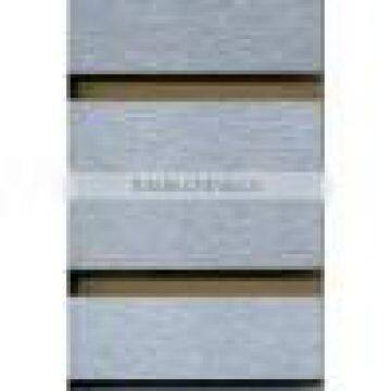 brushed melamine mdf slatwall panel with aluminum insert