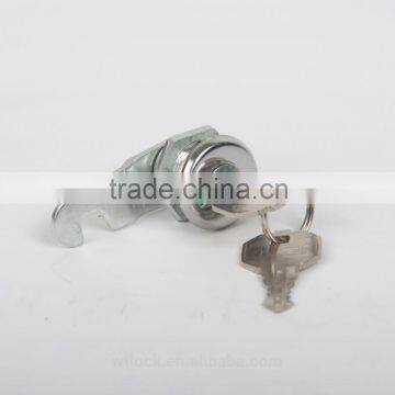 Stainless steel cabinet cam lock with red and green indicator