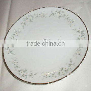white ceramic platter