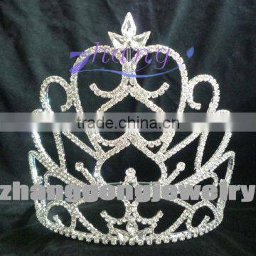 Heart shape crystal party princess crown
