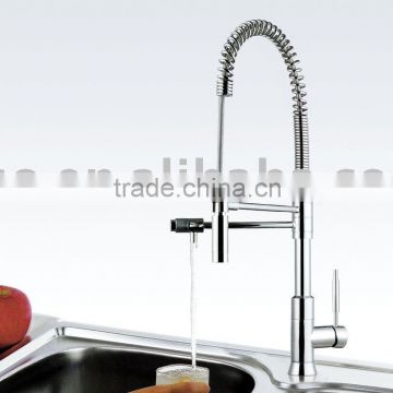stretch brass kitchen sink faucet mixer D8378