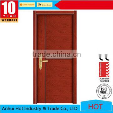 Common Design Single Leaf Wooden Door New Hardware Handle Interior Solid Wooden Door Swing Inward Door