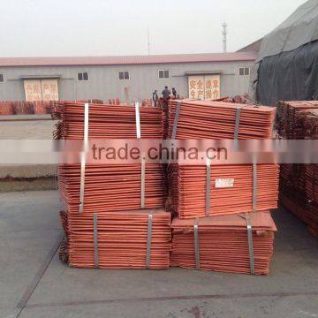 Supply china competive price Copper cathode 99.99% (A65)