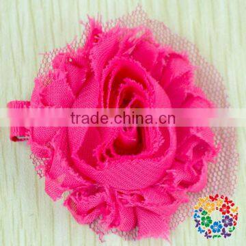 Hot New Products For 2015 Hot Pink Rose Flower With Clip Wholesale Artificial Flowers Peon Shabby Flower Christmas Decorations