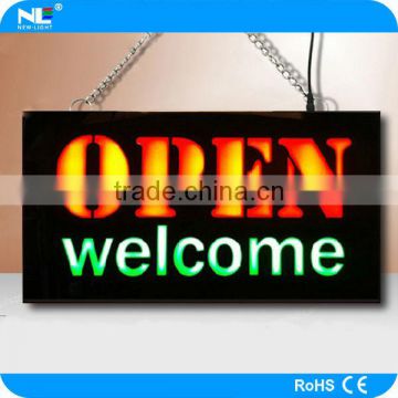 Full color LED display open sign Flashing light outdoor programmable led sign led sign board