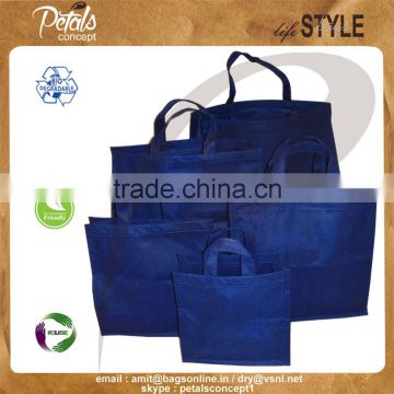 bagsonline oem manufacturer of pp non woven shopping bags with non-woven self handle