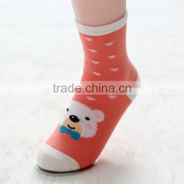 Lovely Comfortable Bear Animal Head cotton Socks in China