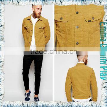 New 2015 Spring Men Fashion Cotton Denim Khaki Jackets