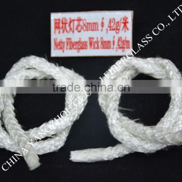 customized fiberglass round wick with net outer