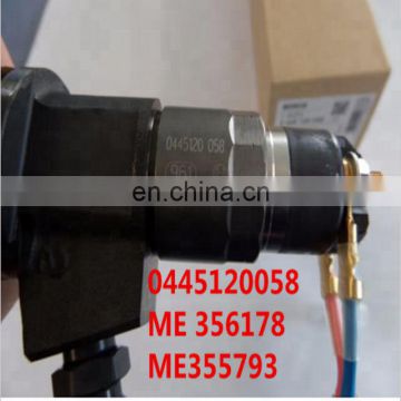 Common rail injector for 0445120058 ME 356178 ME355793 for Mercedes-benz/Mitsubishi Fuso fast delivery