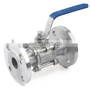 High quality 3 pc G1/2"-4" stainless steel flanged ball valve