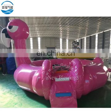 Flamingo Pink inflatable Bouncer for kids,customized giant pink inflatable animal bouncer pool
