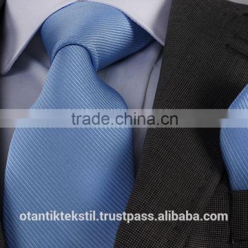 Blue Striped Necktie set with pocket square, neck tie, corbata, gravate, krawatte, cravatta, fashion tie