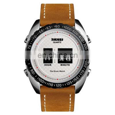 skmei New drum roller watch with quartz japan movement gold mens watch waterproof online watch 1516