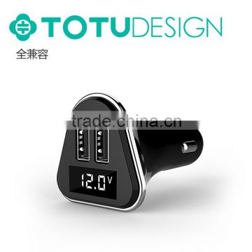 Original TOTU Torch Series Display Car Charger for Universal Mobile Phone 4 USB 4.8A Quick Charging Car Charger MT-5627