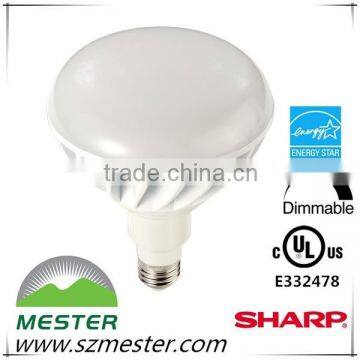 UL energy star 2700k 15w dimmable br40 led
