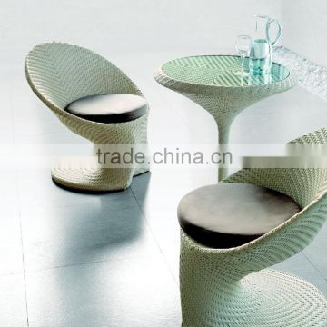 Synthetic Rattan Furniture Cheap Garden Used Wicker Furniture Table and Chair