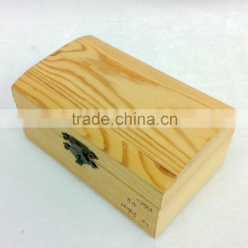 unfinished wooden box with arched lid wholesale pine