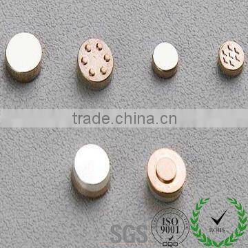 HIGH QUALITY TRI-METAL BUTTON-TYPE ELECTRICAL 2013 top sales PUSH CONTACT (ROHS ISO) BIMETAL MANUFACTURE