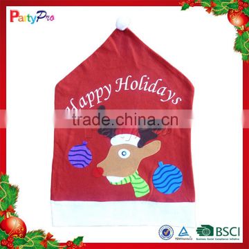 2015 New Promotional Christmas Santa Chair Cover