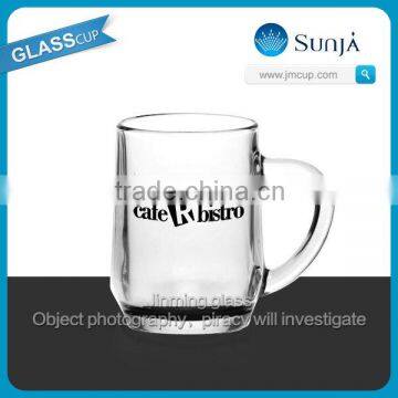SH235 Colorful ice milk glass mug cup machinery drinking milk glass mugs handled
