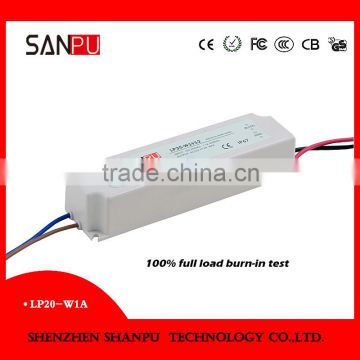 IP67 led power supply 20W,shenzhen SANPU waterproof led lamp transformer manufacturers ,suppliers and exporters