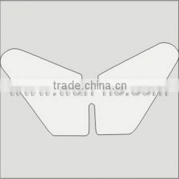 TRANSPARENT PLASTIC COLLAR STAY W071-1013.