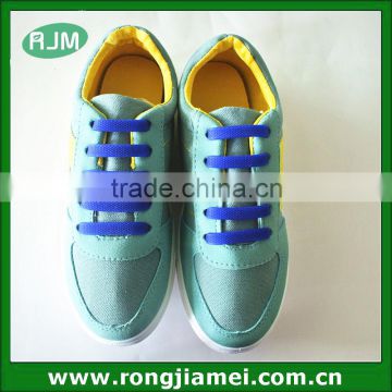 New anchor type siliocne fashion shoelaces for sport man