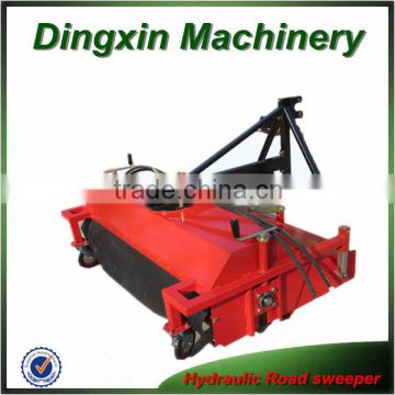 Tractor mounted hydraulic road sweeper